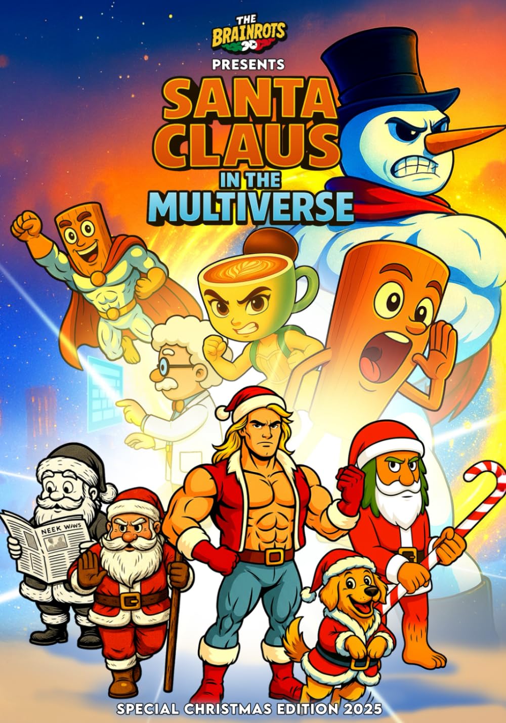SANTA CLAUS IN THE MULTIVERSE [English Version] - THE BRAINROTS COMICS BOOK: Special Christmas 2025 Comic: A Complete Story in English Featuring the ... Brainrot characters [ English Version ])