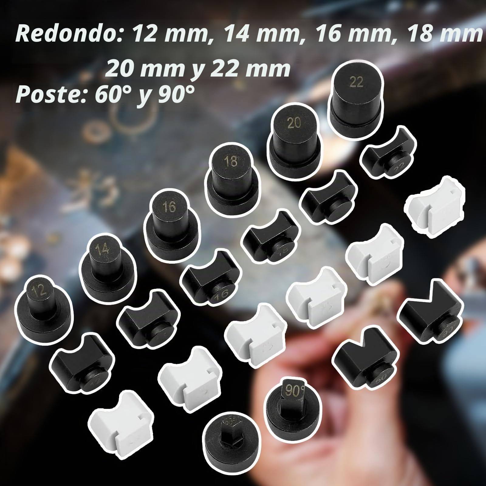 Aisny Máquina Dobladora anillo Fabricación de Anillos para Aretes 12/14/16/18/20/22 mm