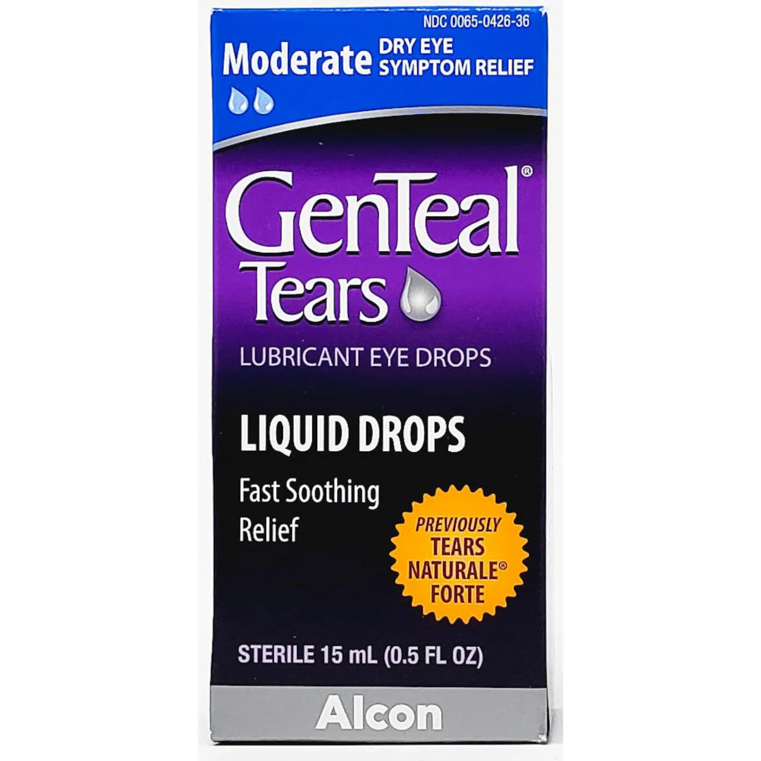 GenTeal Lubricant Eye Drops Moderate - 5 FL OZ Pack of 2