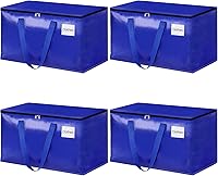 Vista 20 de Bolsas de mudanza StorageRight - Cajas de mudanza resistentes, contenedores de almacenamiento con cremallera, asas reforzadas y bolsillo