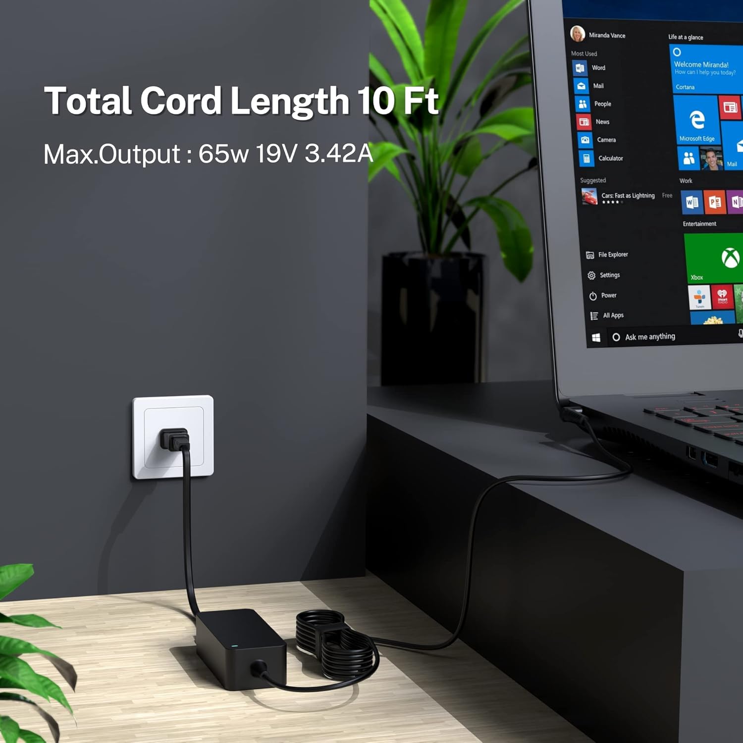 65W AC Charger Fit for Acer Desktop XC-830-UA11 Laptop Power Supply Adapter Cord