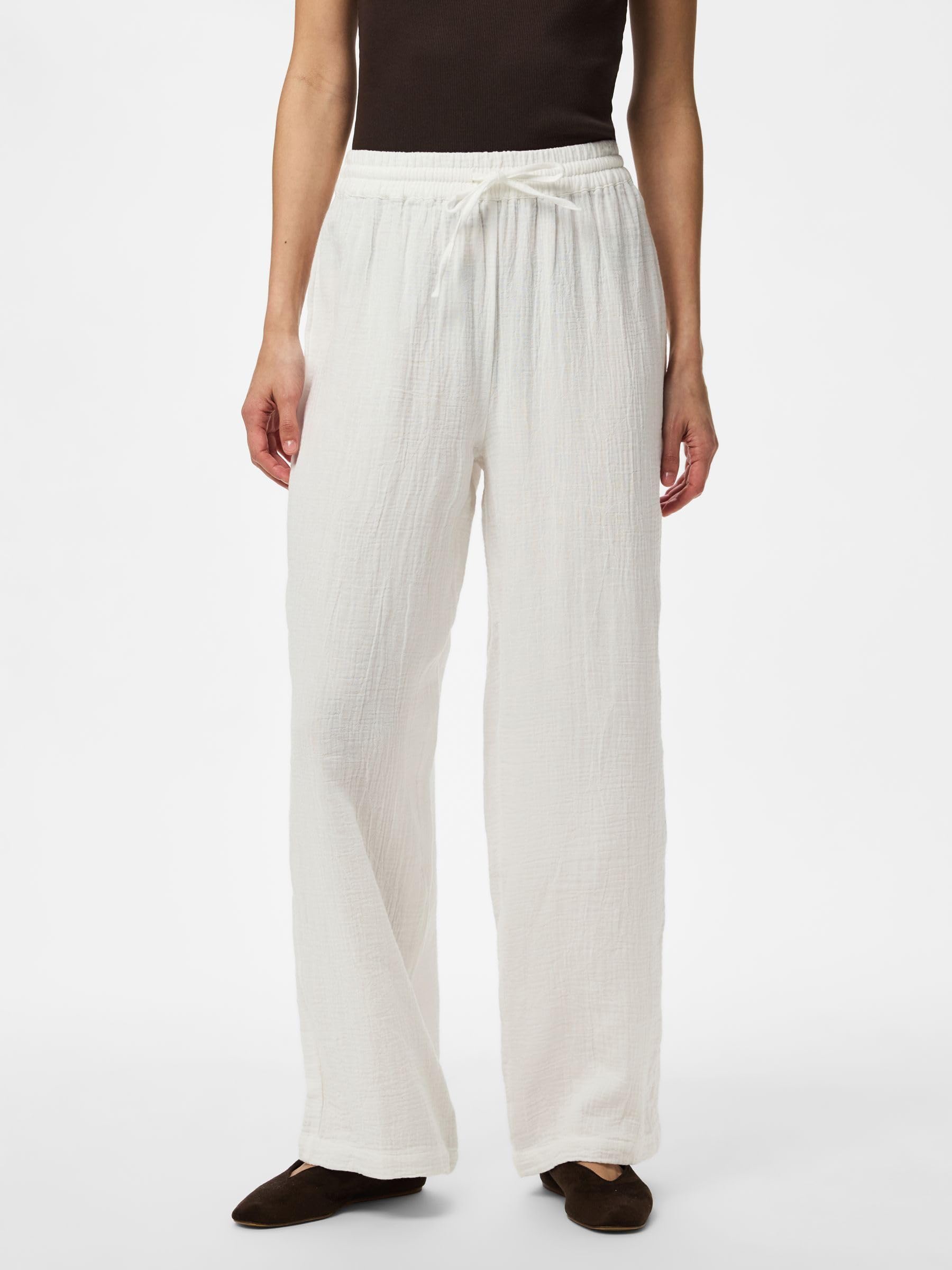 PIECES Pcsastina Hw Wide Pants Bc - Pcsastina Hw Wide Pants Bc Kobiety