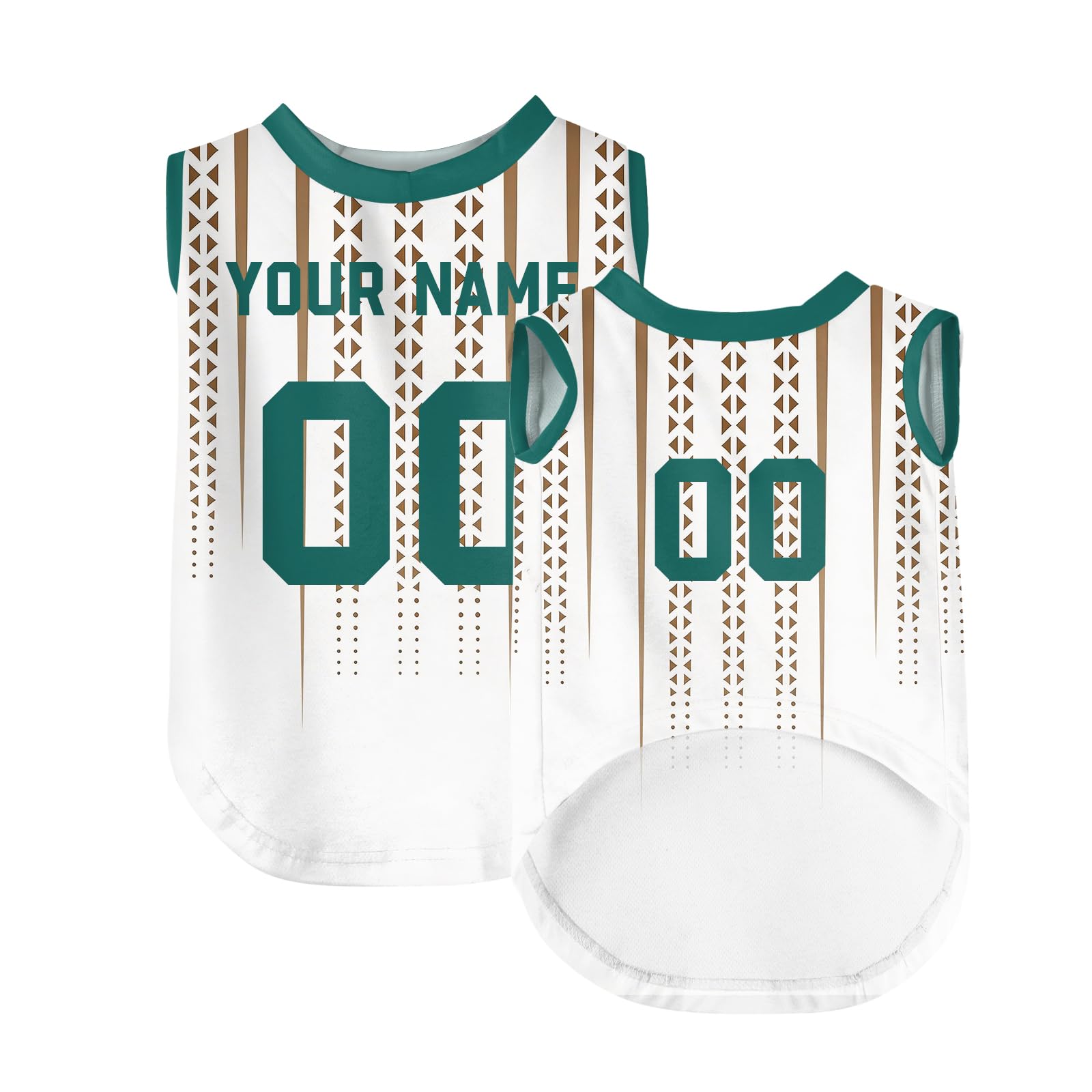 Personalised Dog T-Shirt, Custom Dog Clothes with Name Number & Logo Print, Breathable Quick Dry Sleeveless Football Jersey for Small Medium Large Dogs & Cats, XS-5XL, Ideal Pet Gift for Football Fans