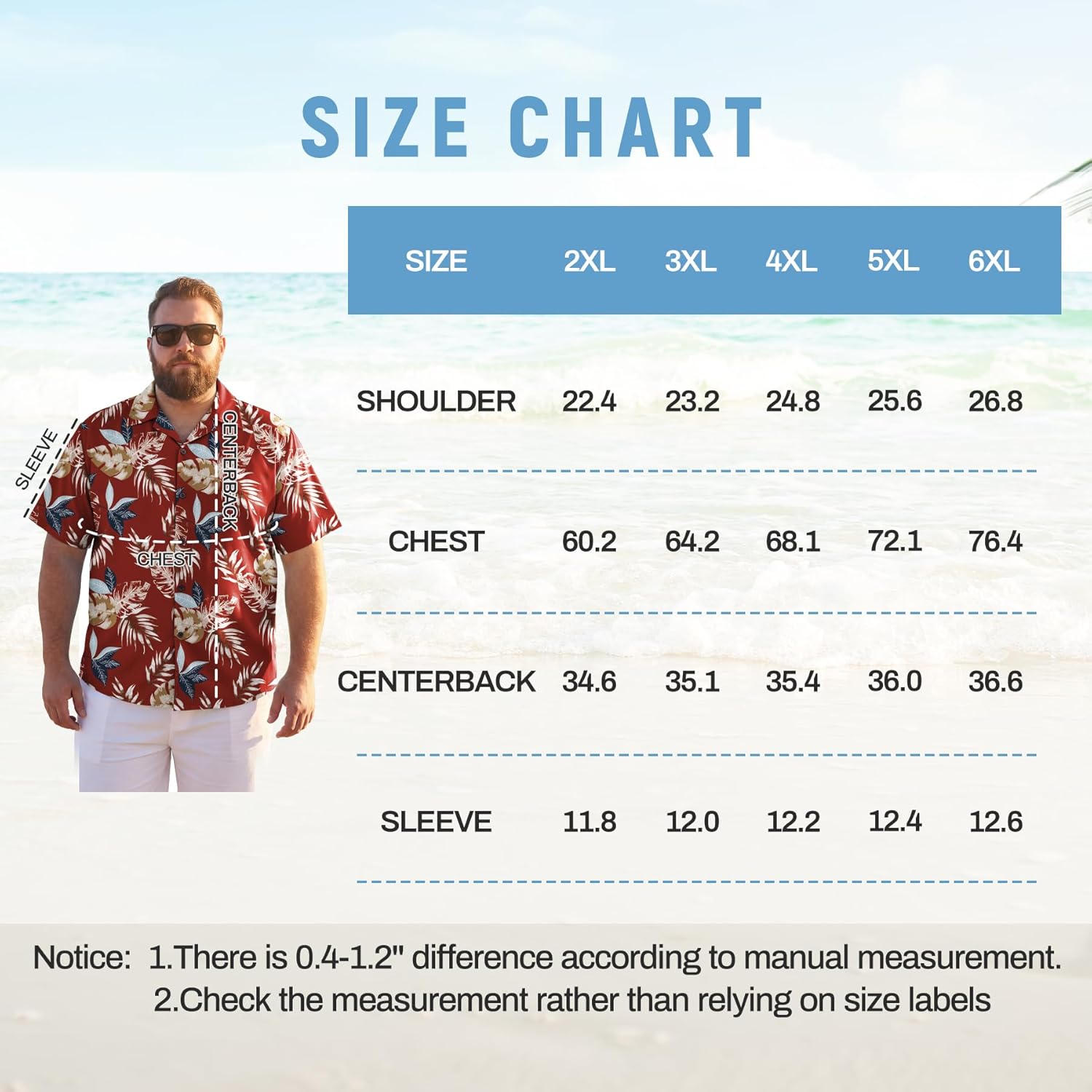 American Trends Big and Tall Hawaiian Shirts for Men Short Sleeve Plus Size 4XL 5XL 6XL, Relaxed Fit Vacation Beach Wear - Image 6