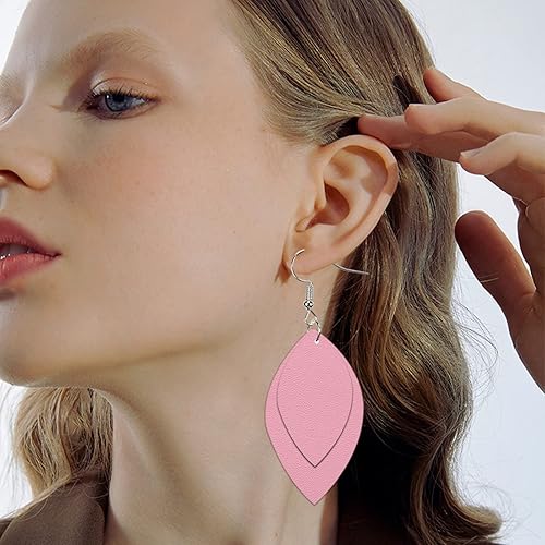 Miniatura 36 de Picheng Sábanas lisas de piel sintética de color sólido de 13.8 x 53 pulgadas, rollo de piel sintética suave muy adecuado para hacer manualidades