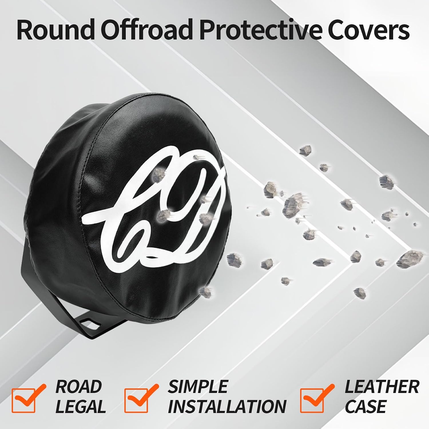 5 Inch Round LED Pod Light Covers, Black Protective PC Lens - Waterproof & Dustproof Offroad Light Covers for Truck, Jeep, SUV, ATV (1 PC, Light Not Included)