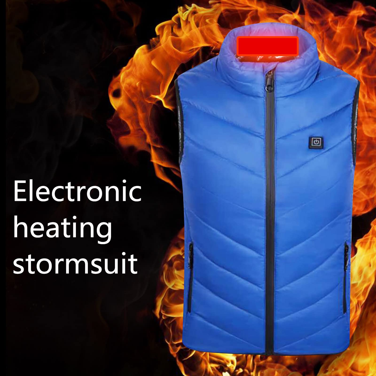 Gilet Chauffant USB Enfants Manteau Doudoune Chauffant Electrique Garçons Filles avec 3 Zones de Chauffage Sans Manche Veste Chauffante Doudoune Enfants Vêtements Chauffants