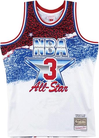 Mitchell & Ness Patrick Ewing 3 1991 East NBA All Star Swingman Jersey White
