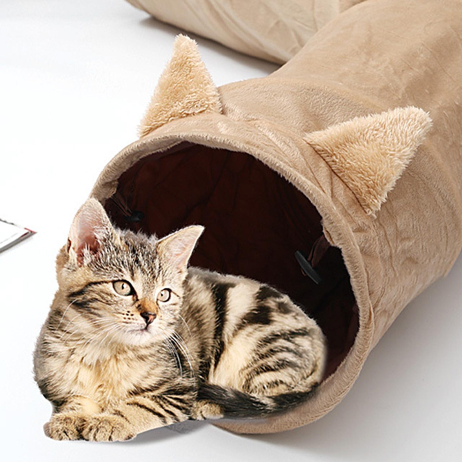 Tunnel tube pour le chat Grotte d'Animaux Pliables Interactive 3 Voies