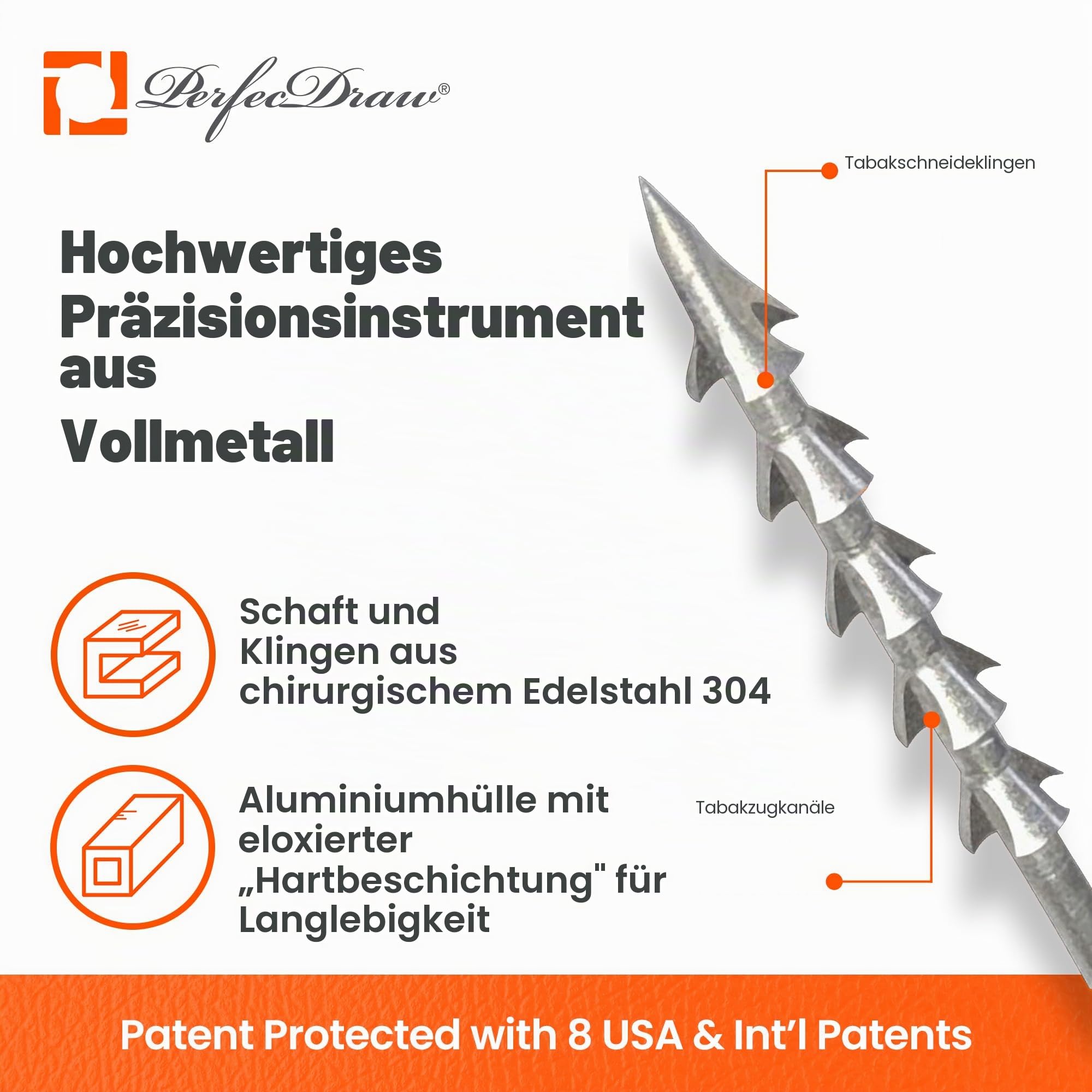 Perfec Cigar Solutions Präzision Zigarre Enhancer zeichnen Werkzeug & Nubber