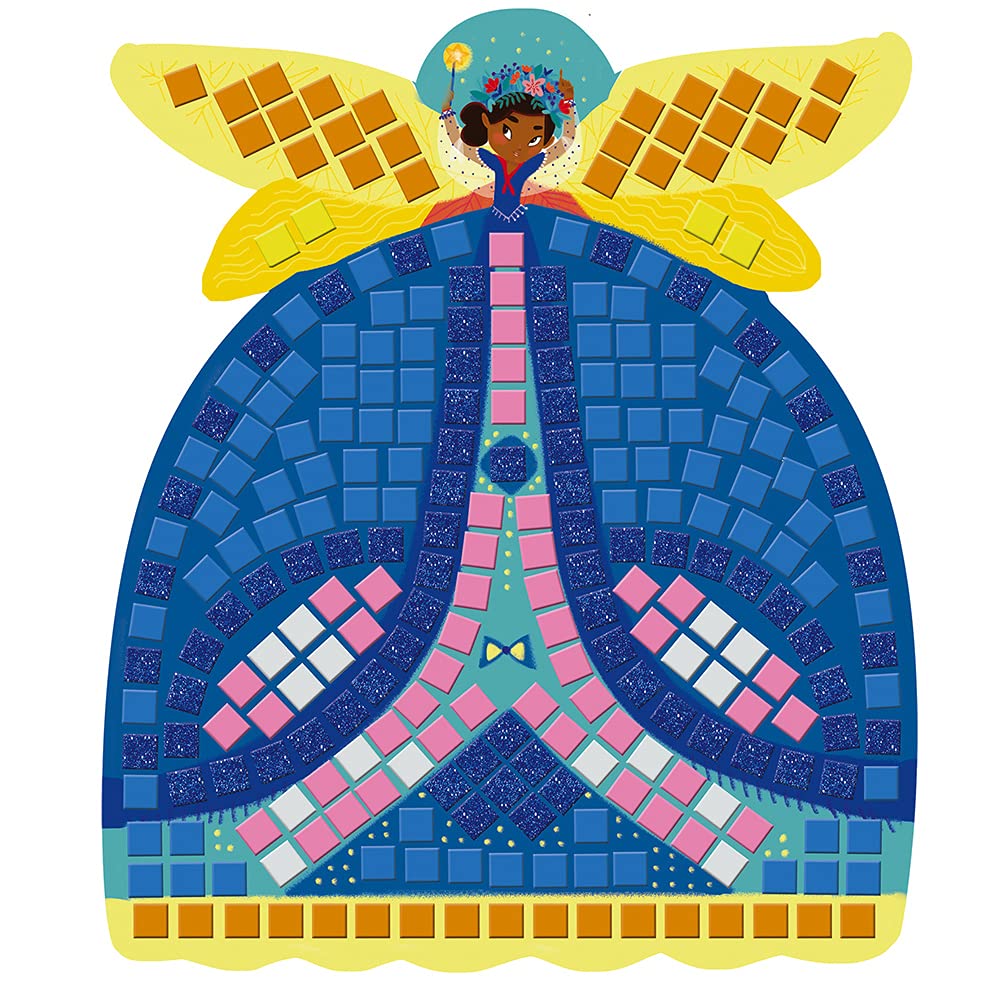 Janod - Fairies Foam Mosaics Box - Les Ateliers du Calme - kreatywny zestaw rekreacyjny dla dzieci - motoryka precyzyjna i nauka koncentracji - od 5 lat, J07960