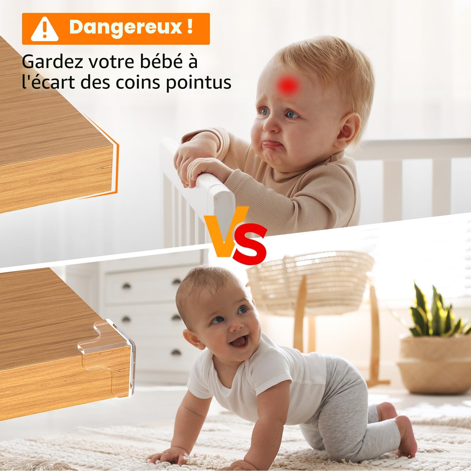 12PCS Coin de Table Protection Bebe, Protection Coin de Table Transparent,Protecteur d'angle de Meuble avec Une Forte adhérence
