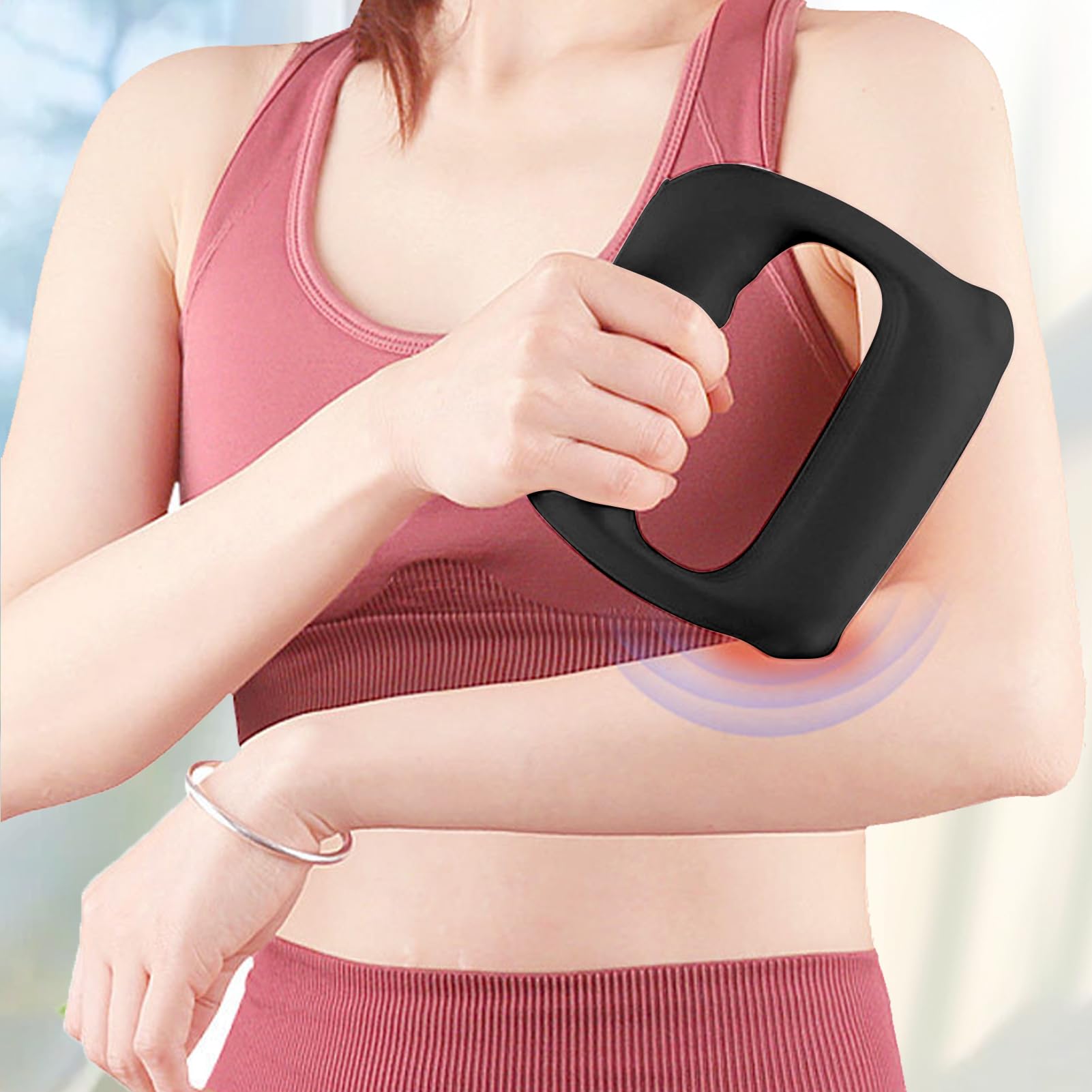 Anneau De Massage Fascial,Massage Abdominal 3 Vitesses avec Ceinture - Équipement De Fitness Pour Cou Dos Jambes Bras Abdomen Cuisses Fessiers