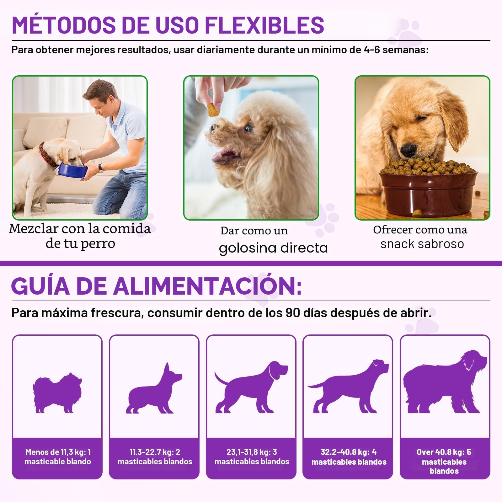 Alivio de la Alergia del Perro, Dog Allergy Relief Treats, Snacks Antialérgicos para Perros, Alivia la Picazón, el lamido, el Rascado y la Depilación, Refuerza la Inmunidad, Alergia e Inmunidad Perros