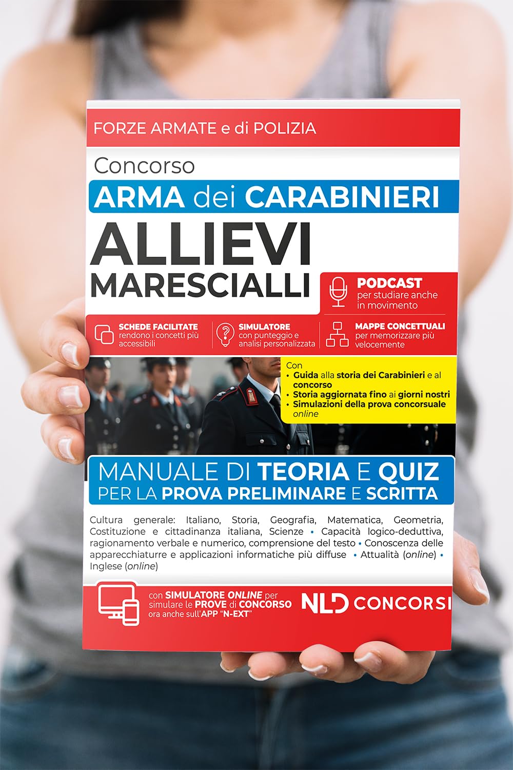 Concorso 898 posti Allievi Marescialli Arma dei Carabinieri. Manuale di Teoria e Quiz per la prova preliminare e scritta 2026