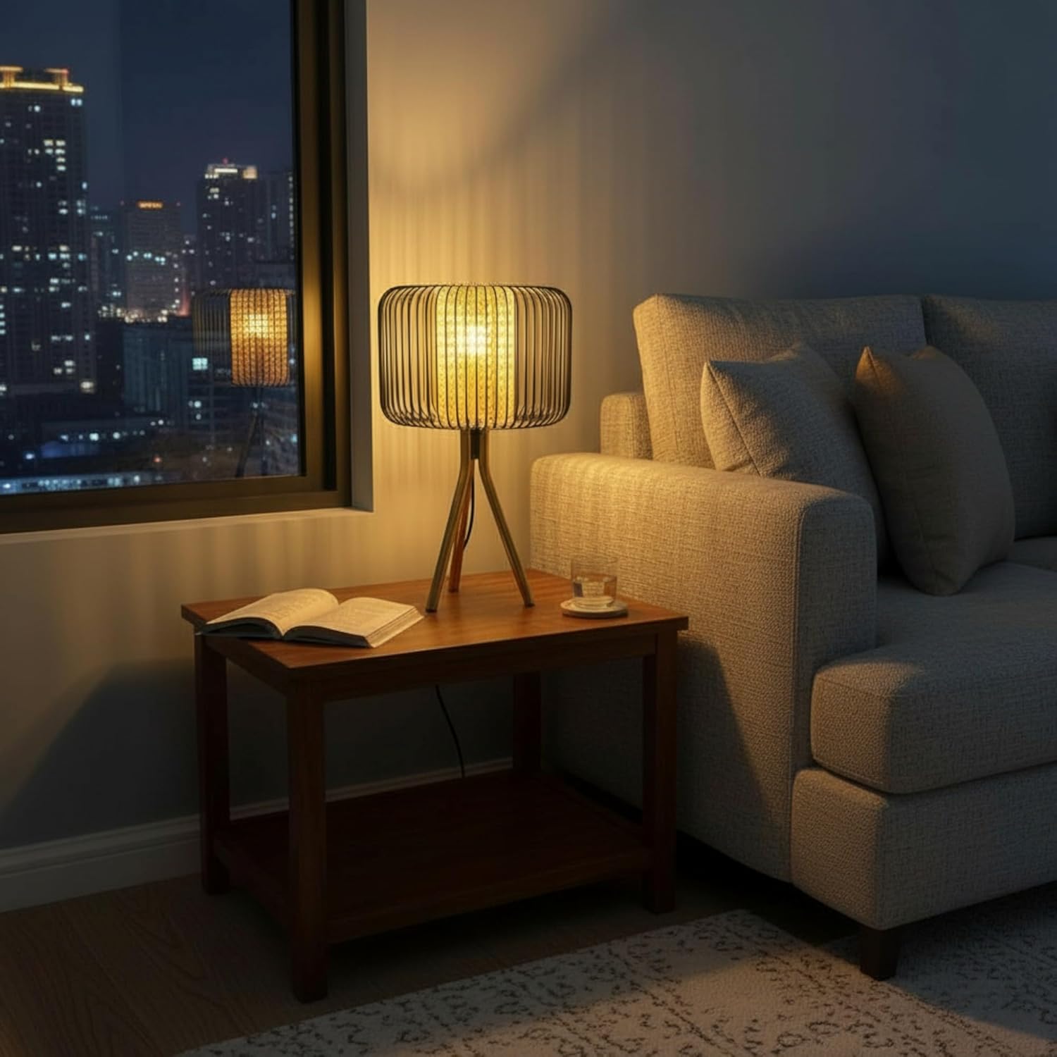 Table Lamp with Tripod Stand