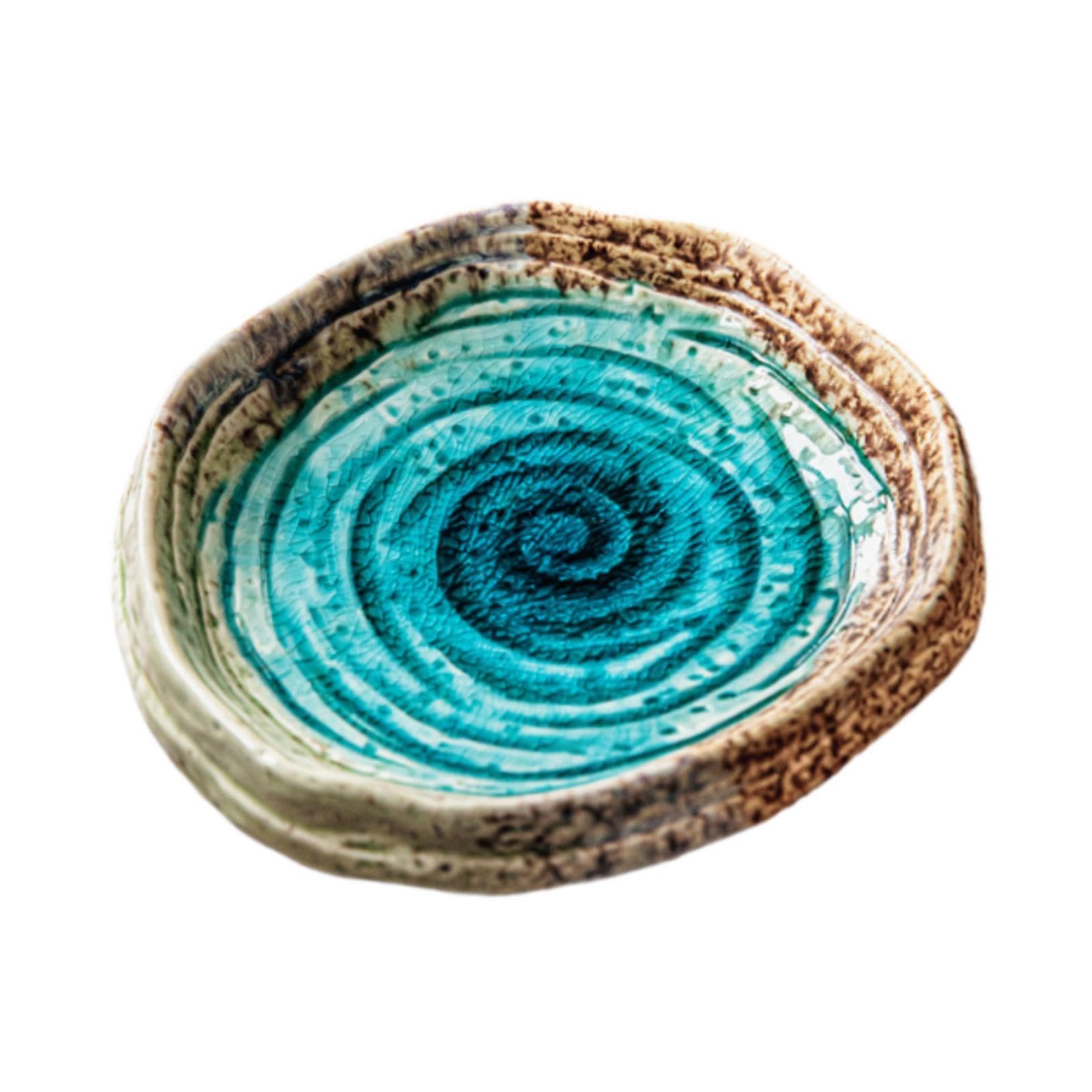 Bol irrégulier en céramique Sharplace à glaçage craquelé pour table et décor