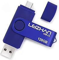 Vista 8 de Leizhan 32 GB OTG USB Flash Drive 64 gb128gb Pendrive de metal para teléfono inteligente Android Micro USB Pen Drive USB 2.0 para Samsung, Huawei