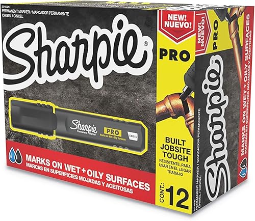 Vista 9 de Sharpie Marcador permanente profesional, punta fina, negro, 12 unidades (2017818)