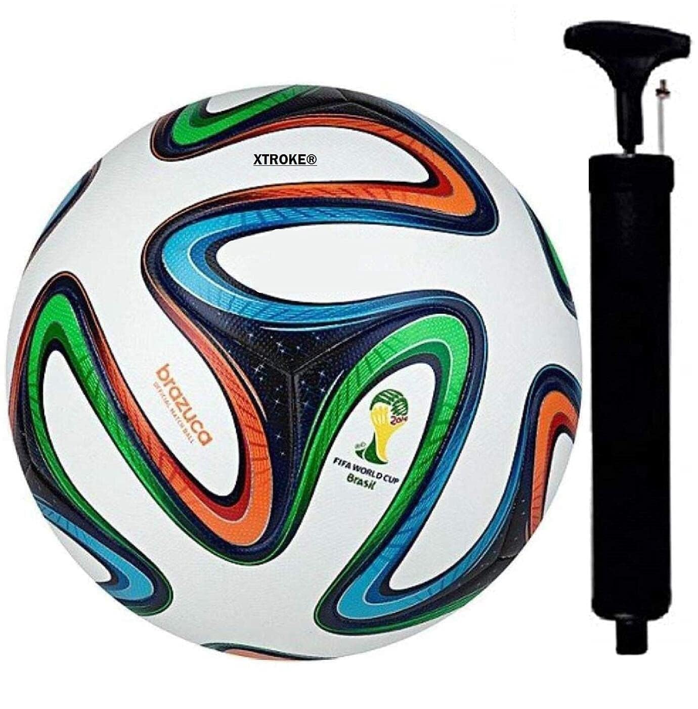 SPORTS TECH Football for All Ages Suited for The Grass Fields | PU | Suitable for Grass |Practice Ball | Soccer Ball | for Men/Women | Football Size - 5