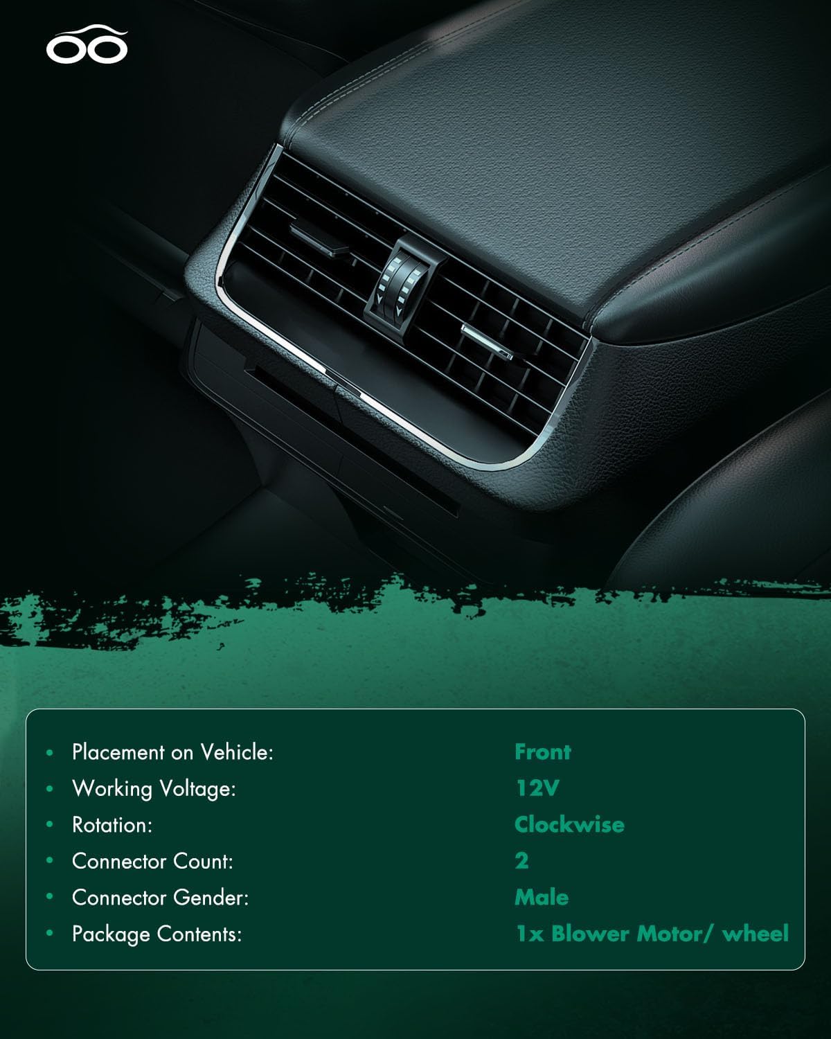 SCITOO 700311 HVAC Blower Motor Fit for 2006-2015 for Mazda MX-5 Miata,BM10059C;76979;700311;NE5161B10 A/C Heater Blower Motor with Fan Cage Air Conditioner