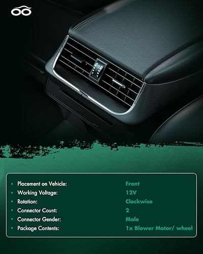 Vista 82 de SCITOO 700188 Reemplazo del motor del ventilador HVAC con jaula de ventilador para Toyota Tacoma 2005-2015, reemplazo OE - 87103-04043, 87103-04044