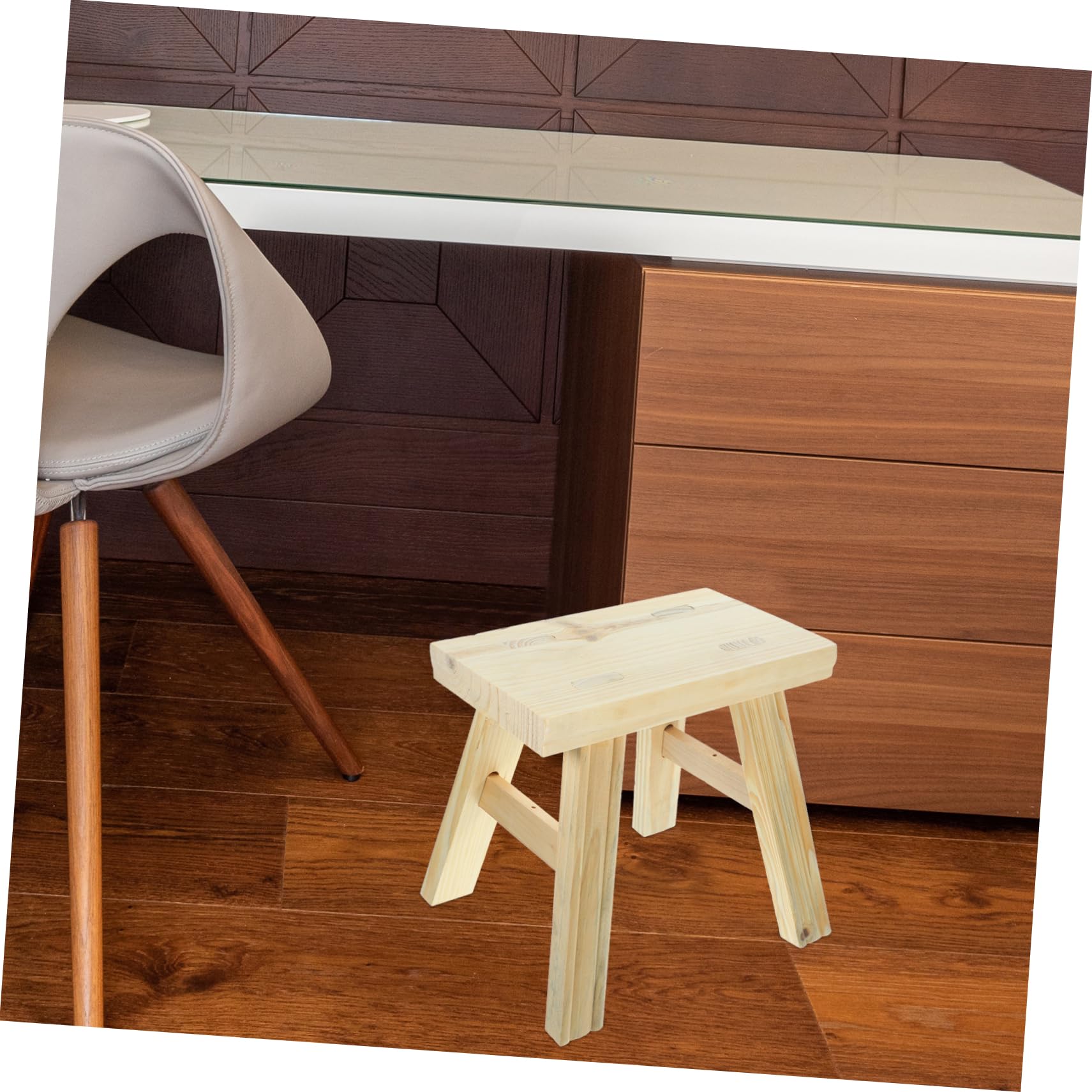 Tabouret Marchepied Enfant En Bois Compact - Multifonction Pour Salon, Chambre Et Salle De Bain - 7