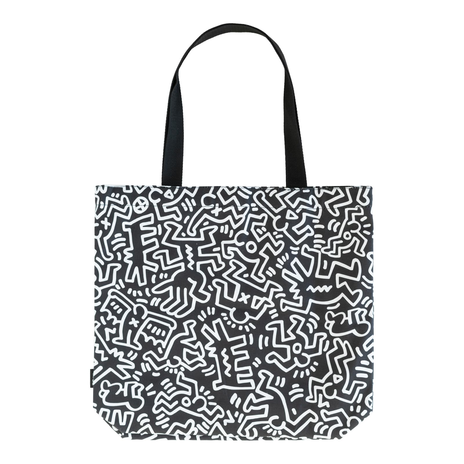 Grupo Erik Cotton Tote Bag Keith Haring | 17.7 x 18.1 x 3.9 inches - 45 x 46 x 10 cm | Canvas Tote Bag, Cotton Bag Beach, Canvas Bag Shopper | Graffiti Art Gifts