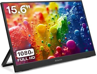 Atlantis tragbarer Monitor 16” IPS Full HD, HDMI/USB-C, unter 1 kg