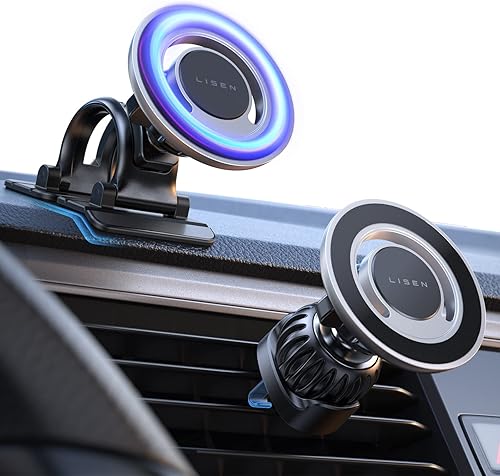LISEN Se adapta al soporte MagSafe para iPhone 20X soporte magnético fuerte para teléfono 4 en 1 para iPhone 15 Plus iPhone 14 Pro Max Magsafe Case