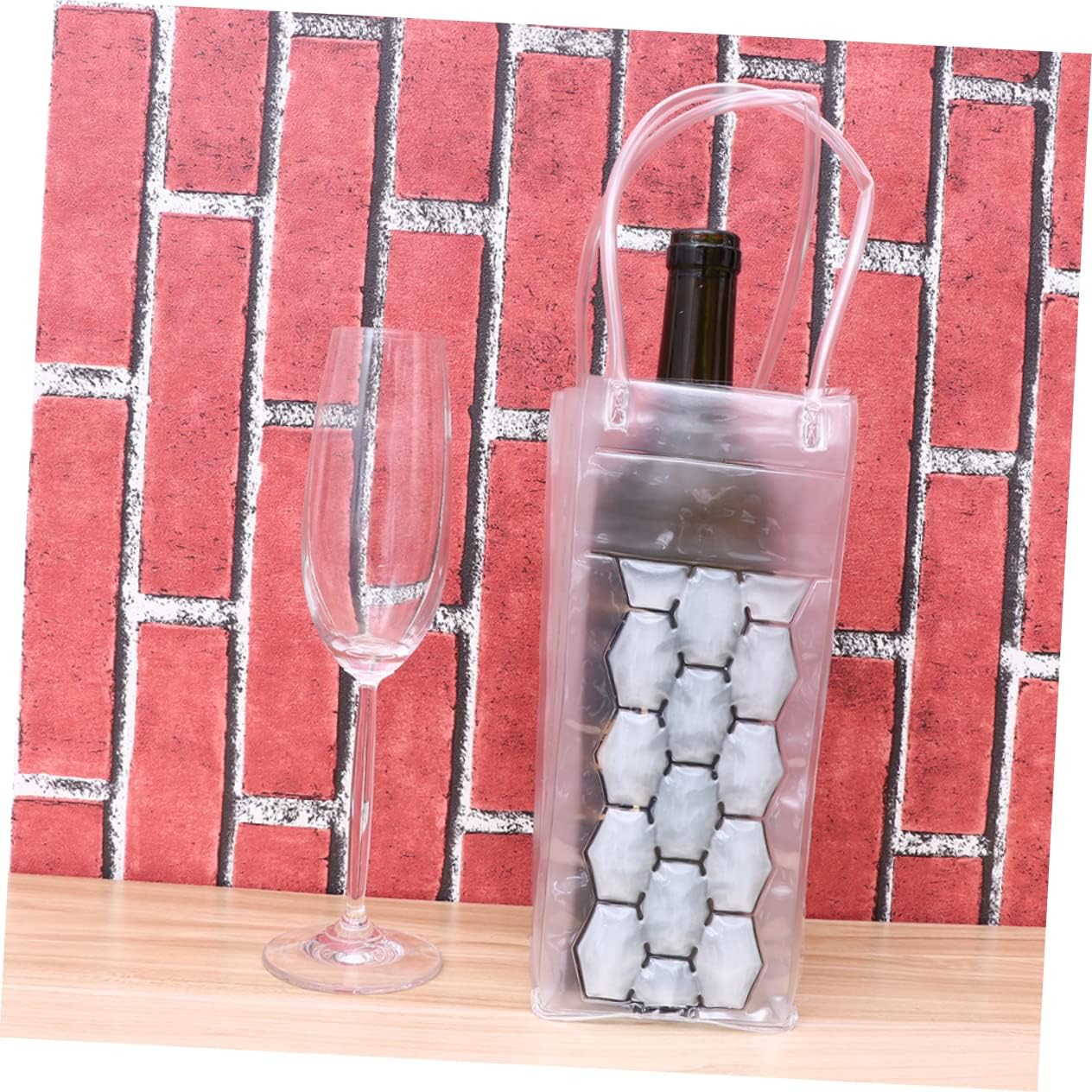 3pcs Double Sided Wine Bottle Cooling Bag Wine Chiller Carrier for Parties Bbqs Camping