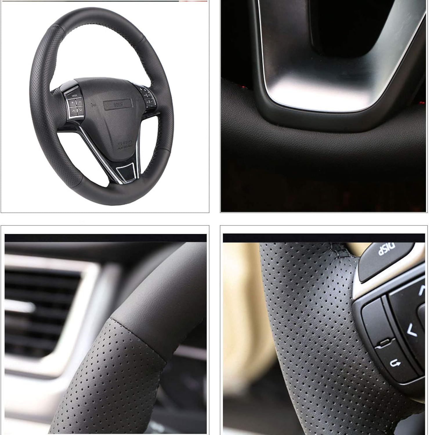 Steering Wheel Cover, for Nissan Frontier 2022, Customize DIY Hand Sewing Hand-stitched Leather