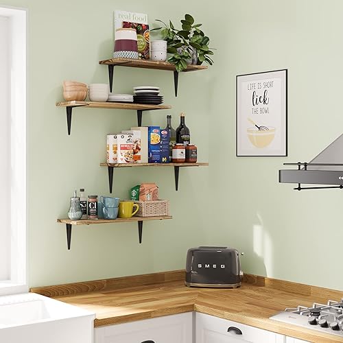 Miniatura 4 de Wallniture Arras - Estantes flotantes de 24 x 8 pulgadas para almacenamiento de pared, estantería de pared para decoración de sala de estar,