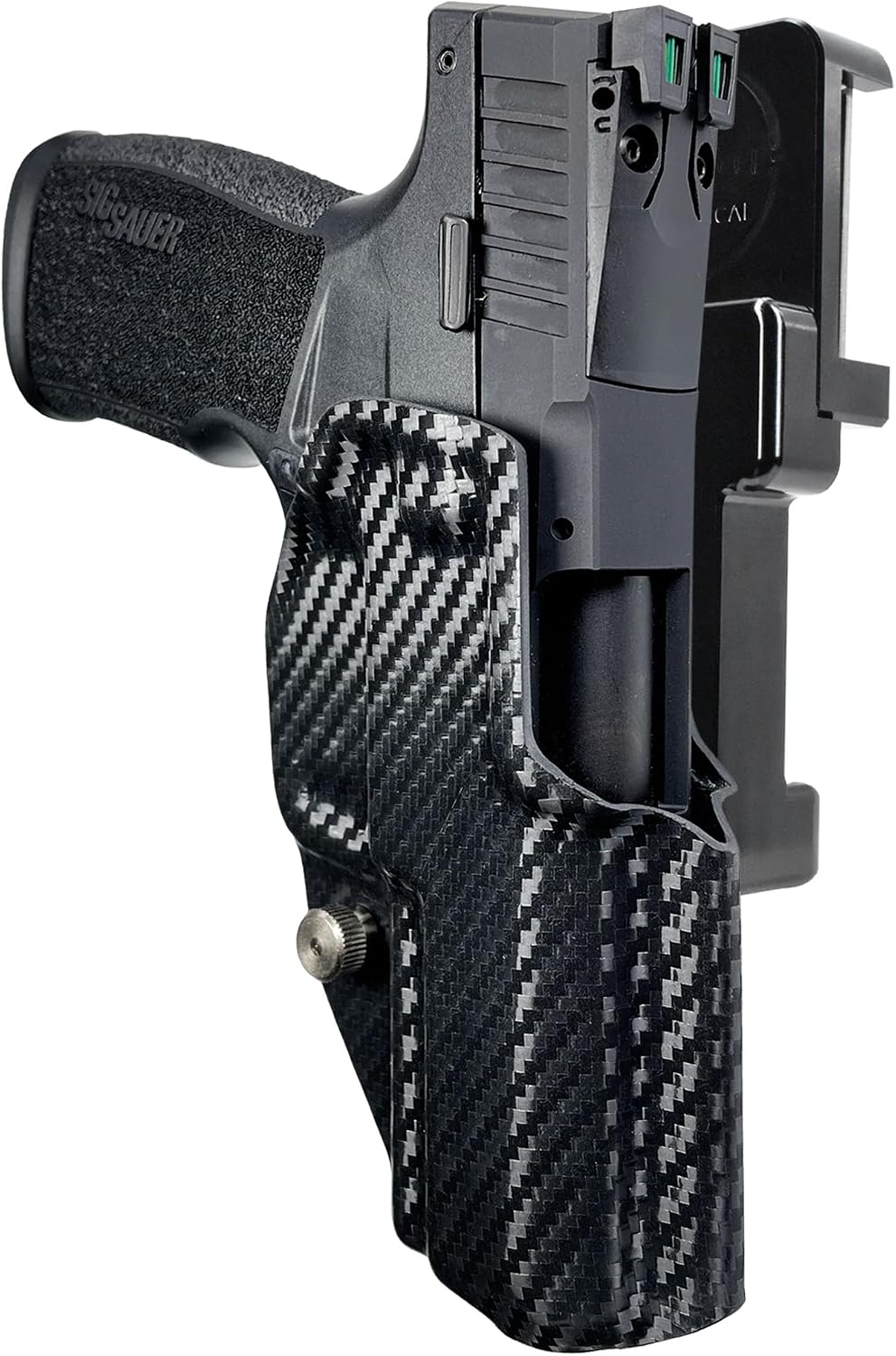 Alloy Competition Holster OWB Fits Sig P322 Outside The Waistband Carry Gun Holster Kydex American Made OWB Aluminum Belt Attachment