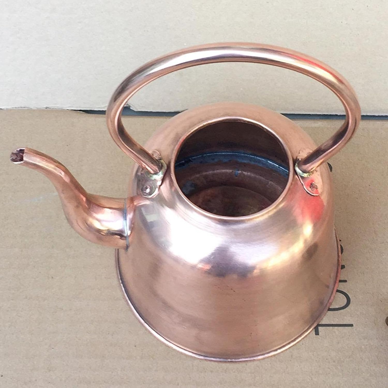 Household Copper Teapot 1.5L Brass Tea Kettle for Restaurant Kitchen Hotel