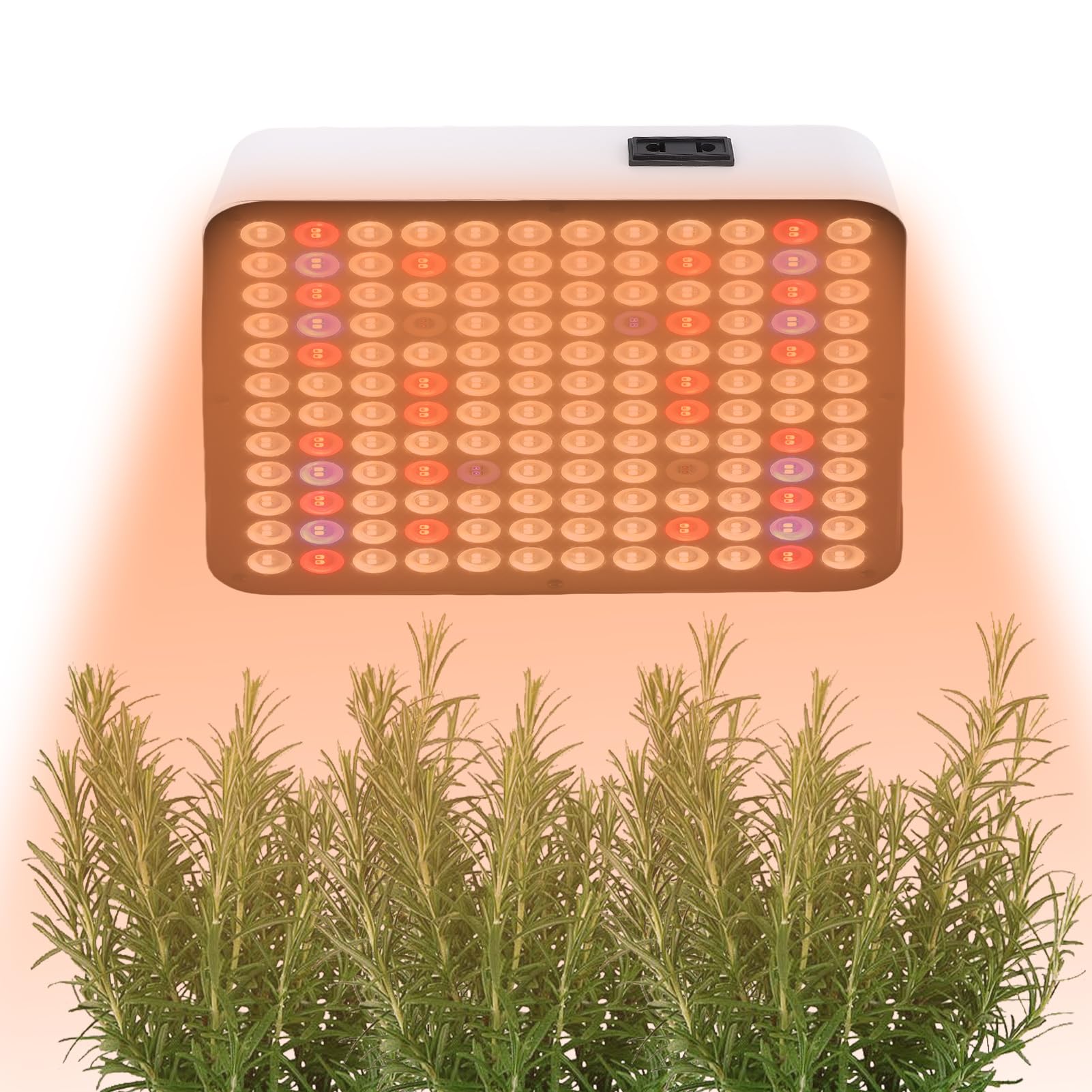 Bewinner Lámparas de Cultivo de Plantas de Espectro Completo Ajustables, Luz de Cultivo de Plantas de Espectro Completo, Dos Modos, Fácil Instalación y Uso, Luz de Cultivo LED para (Enchufe de la UE)