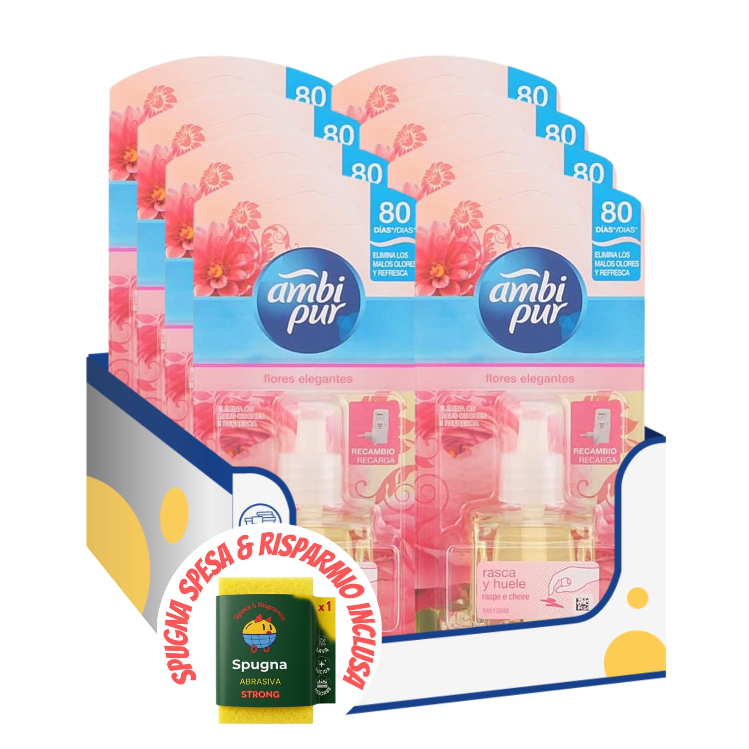 Ricarica per Diffusore Elettrico Ambiente – Fragranza Fiori Eleganti – 21.5ml – Variazioni 4/6/8/10 Pezzi (8)