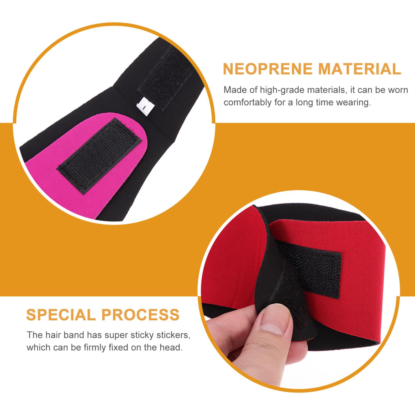 BESTonZON Banda Ajustable Para Natación Cubierta Para Oídos Y Transpirable Para Natación Baño Y Kayak Material Neopreno 4 Piezas X 4