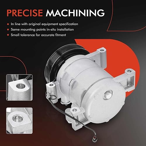 Miniatura 5 de A-Premium Compresor de aire acondicionado con embrague compatible con Isuzu Axiom 2002-2004, Amigo 1998-2000, Trooper 2002, Rodeo Sport 2001-2003 y