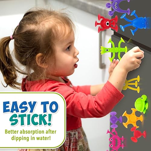 Miniatura 3 de Juguetes de viaje para niños 32 piezas de juguetes de baño con succión para niños pequeños, juguetes de baño sin moho, juguetes de viaje para niños,