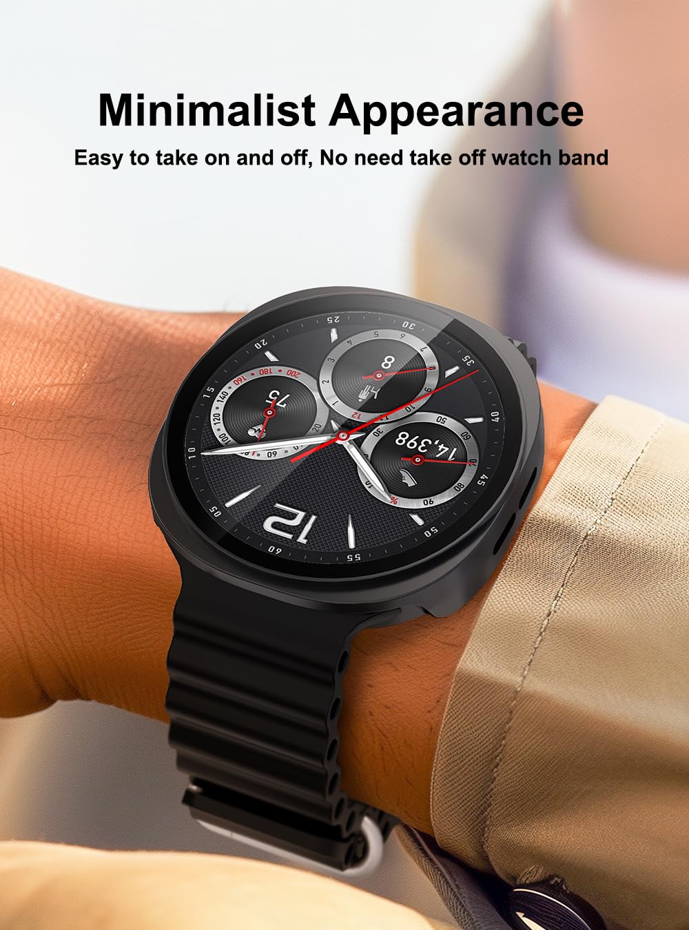 Confezione da 2 custodie rigide per Samsung Galaxy Watch 8 9 44 mm