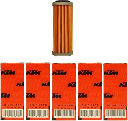 Filtros de aceite OEM KTM paquete de 5 unidades 350 400 450 500 530 EXC-F SX-F XC-F XCF-W HECHO. ED 2008-2018 5X 77338005100