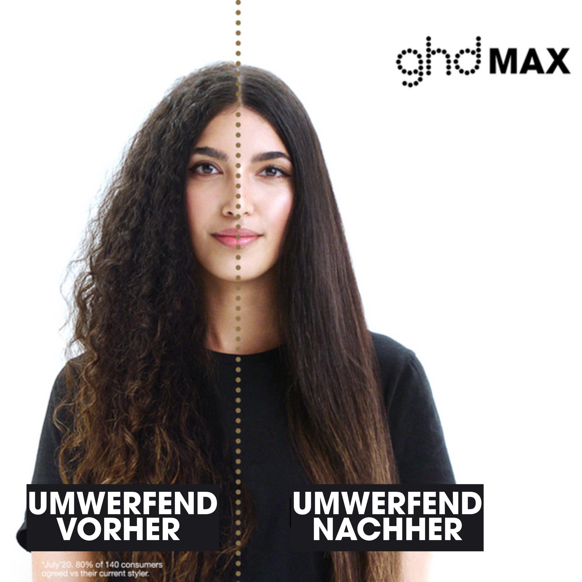 ghd max breites Glätteisen: Für langes, dickes oder lockiges Haar, 42mm Haarglätter, für glatte Looks, Wellen und Locken, Sleek & Anti Frizz Finish, ohne extreme Hitzeschäden