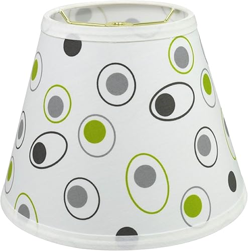 Miniatura 5 de Aspen Creative 33006A - Pantalla plisada de transición con forma de imperio para lámpara de construcción en color blanco hueso, 9 pulgadas de ancho