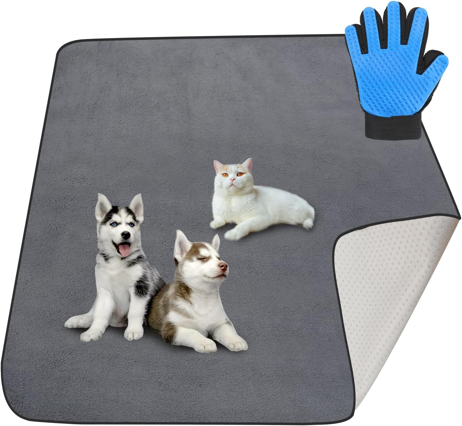 JOEXDISE 2 Pack Washable Dogs Pee Pads, 48" x 36", Waterproof Reusable Pet Training