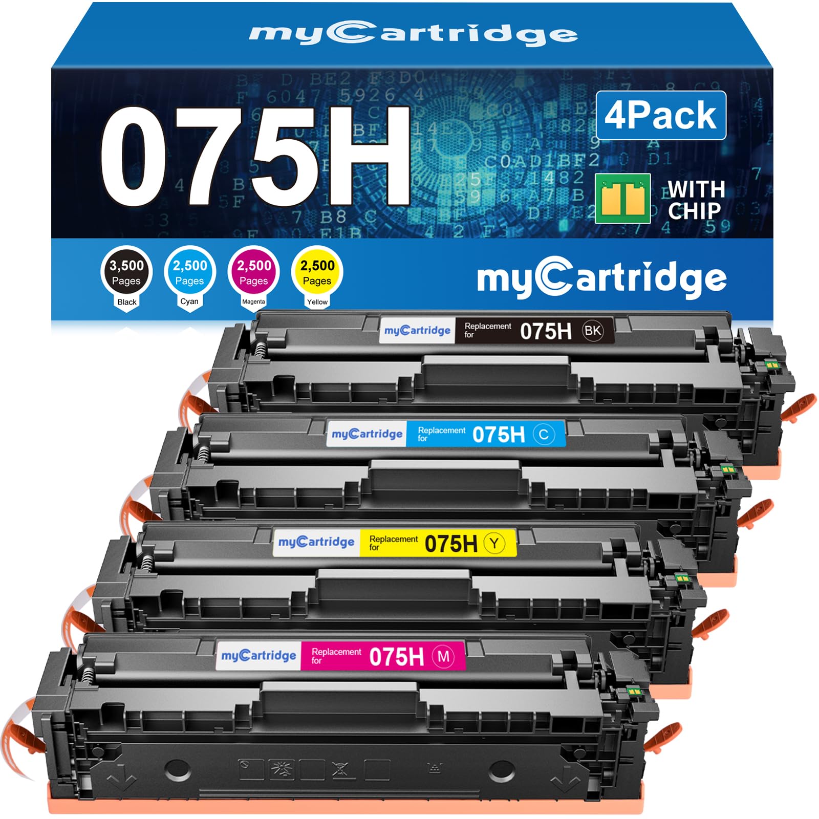 Photo 1 of myCartridge 075H Toner Cartridge Set for Canon MF665Cdw