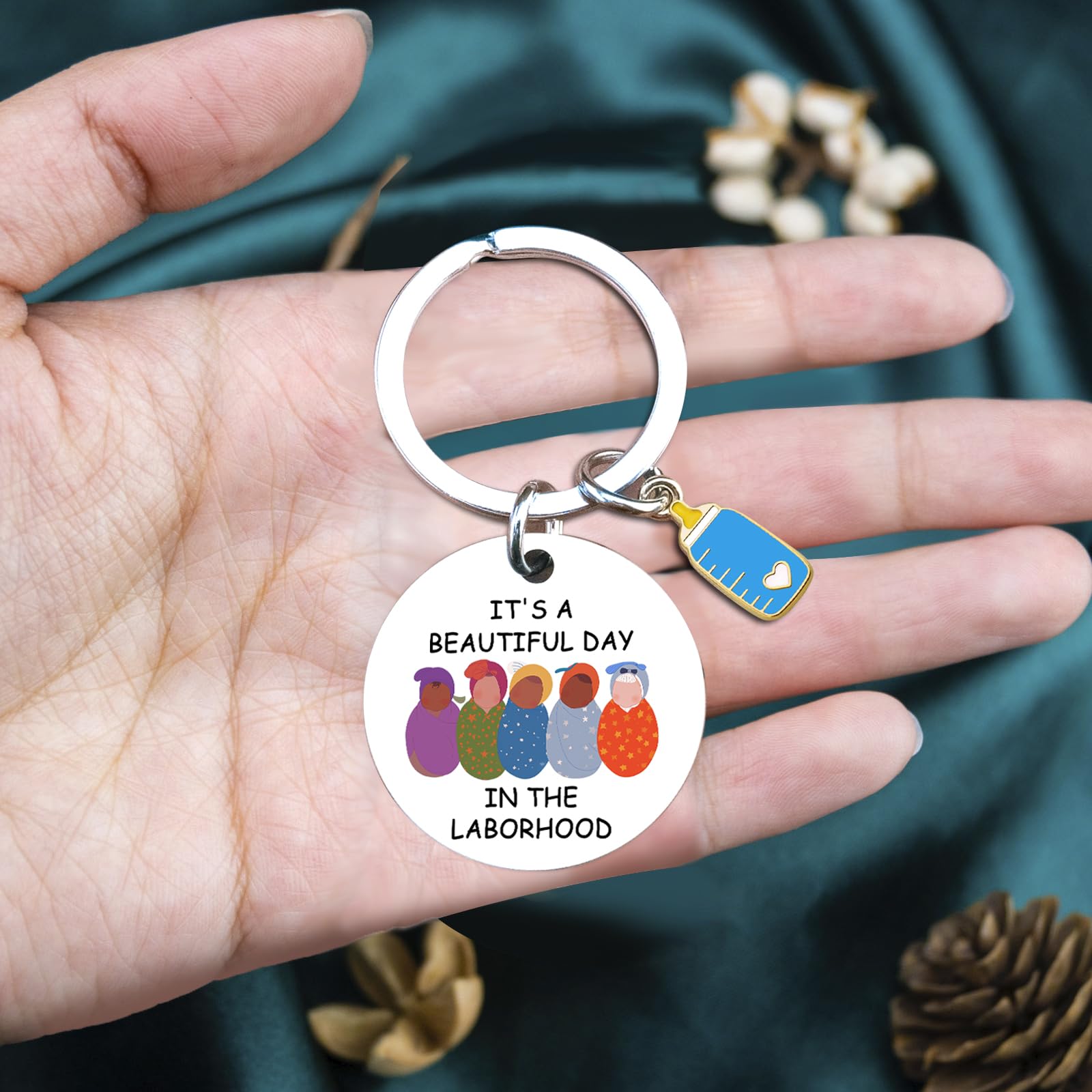 Labor And Delivery Gifts Midwife Gifts l&d Nurse Keychain ob nurse gifts It's A Beautiful Day In The Laborhood Appreciation Gift For Nurses Week Labor Day