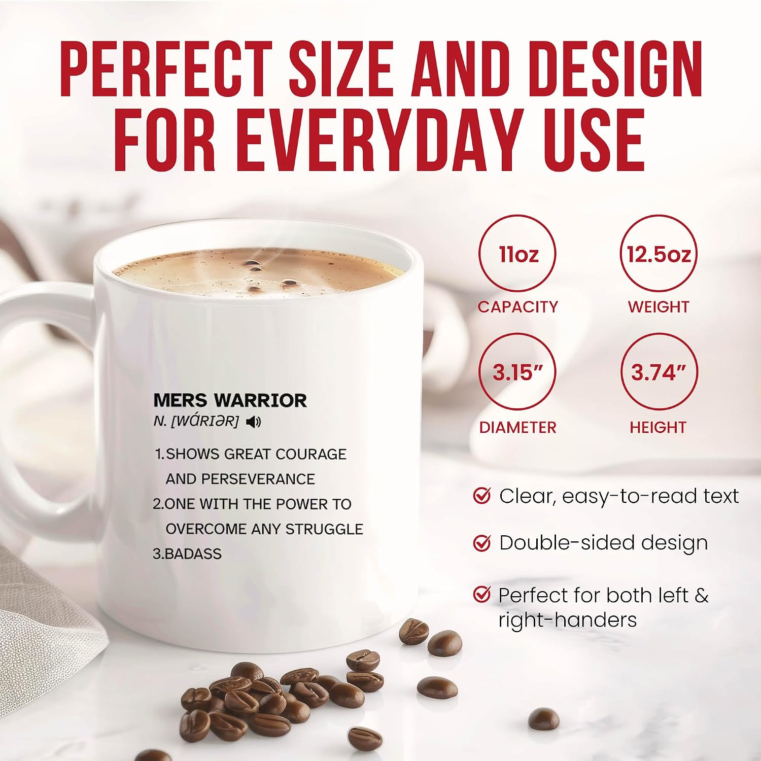 Mers Mug - Viral Coffee Cup - Awareness Funny Gift From Friends - Respiratory Tea Mugs - Outbreak Response Cups - 11 Oz Ceramic Gifts For Health Advocates, Birthday, Him, Her, Day, Community Support image 3