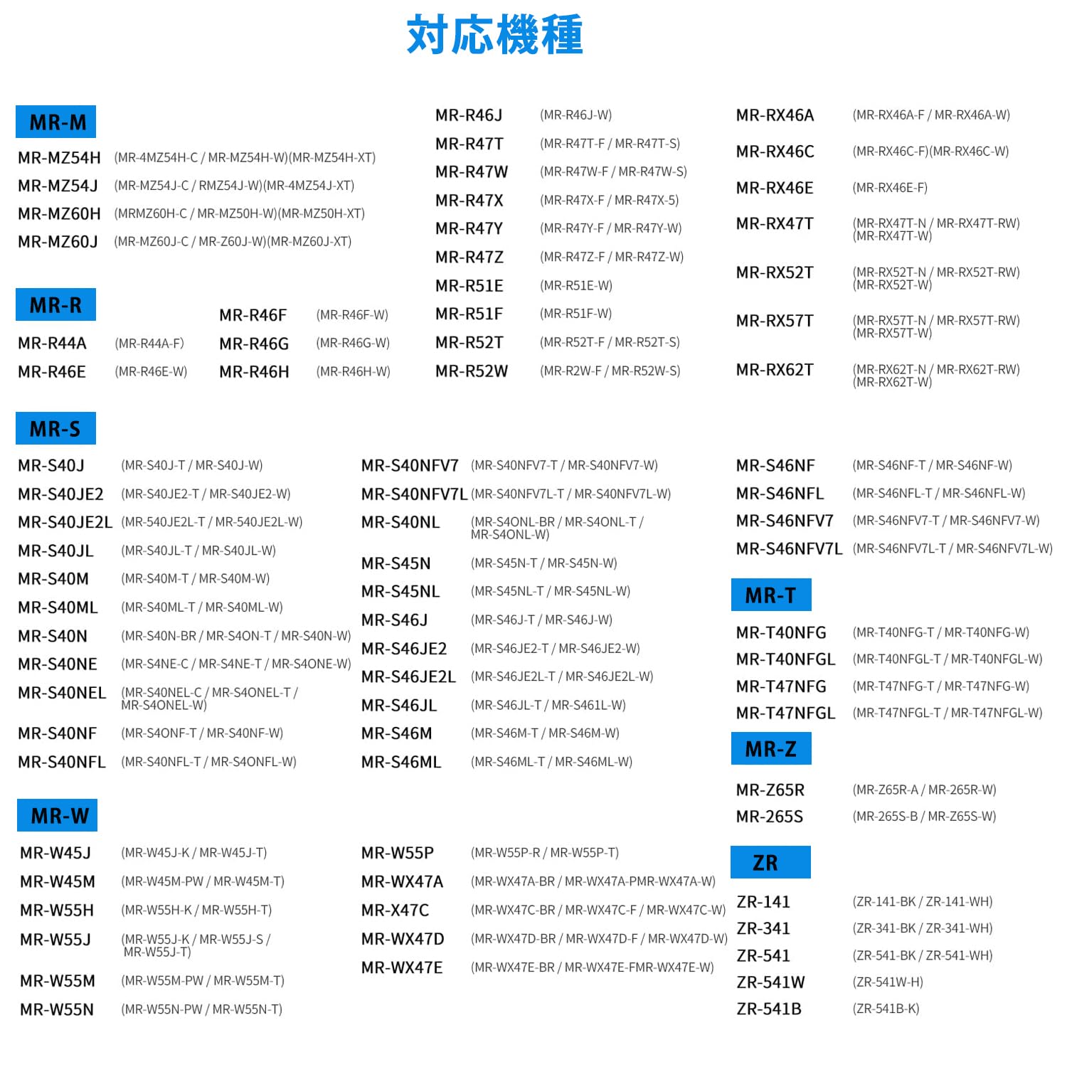 CHNPOFNT冷蔵庫水互換品フィルター,互換性三菱 MRPR-01FT、MR-A41YY、MR-WX60A、M20CM5526、M20KY6526 冷蔵庫。（7枚入） [並行輸入品] - 5