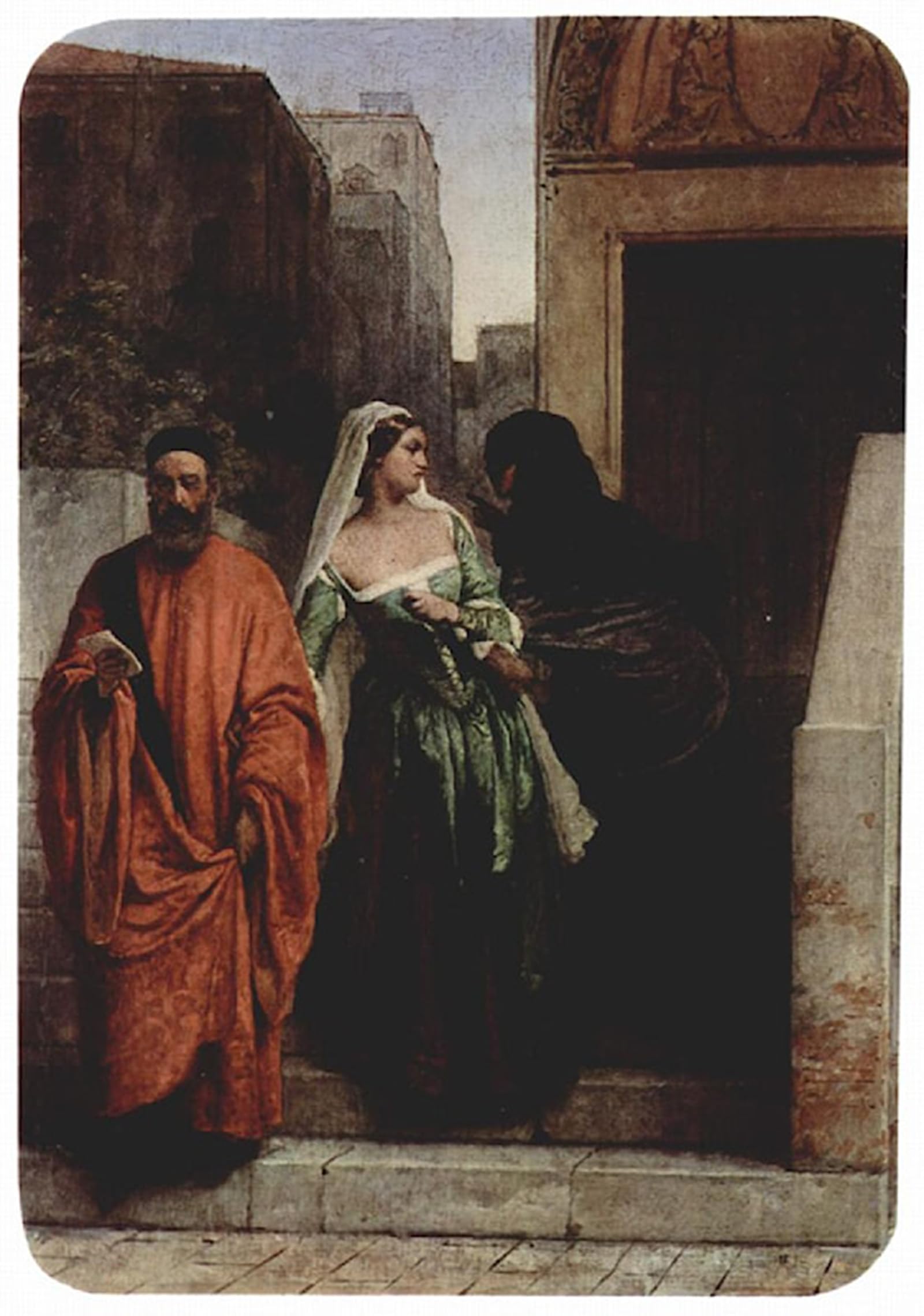 ARTXLXXBN Famous Painting Art Wall Decor Abstract Art Picture Venetian Women by Francesco Hayez Animal Pictures for Home Decor 60x90cm
